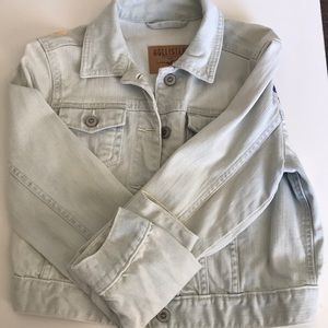 Hollister denim jacket with floral print